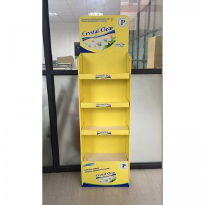 Good quality Crystal Clear  Laundry washing powder display rack with good quality for 15-300g bag to  africa supermarket