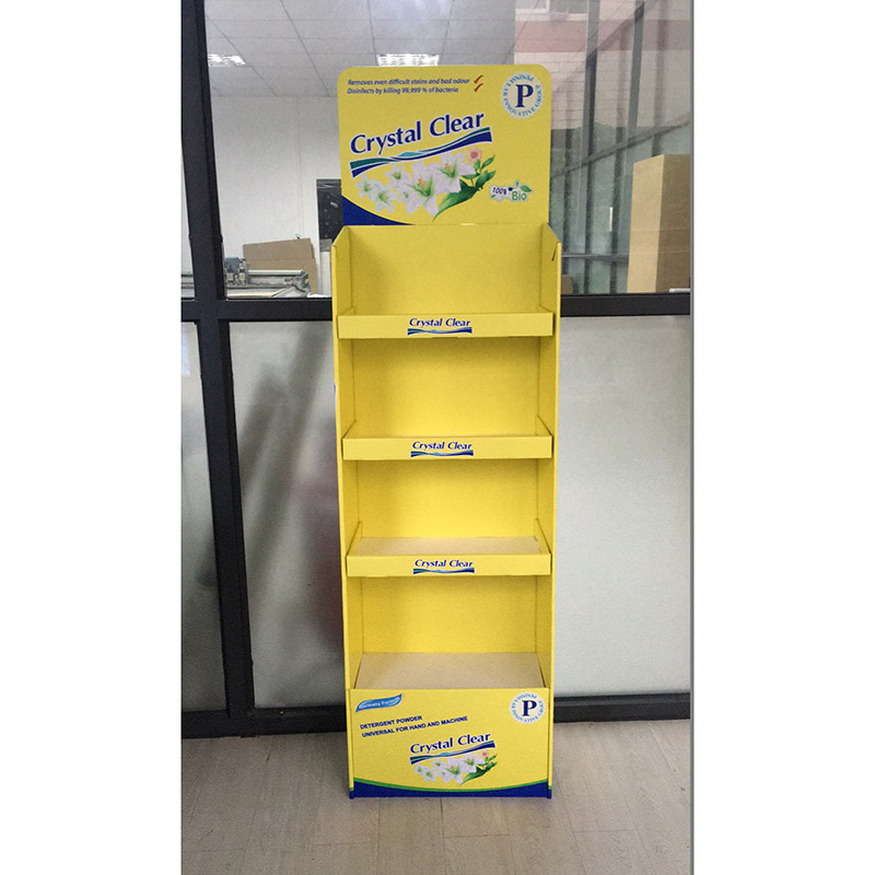 Crystal Clear washing powder display rack with good quality for 15-300g bag to  africa supermarket