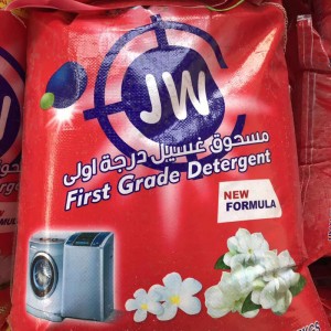 Marca JW Detergente para roupas com alta espuma de alta qualidade, sabão em pó, limpador para venda, limpeza profunda, limpeza doméstica natural, lavanderia para o mercado do Catar e do Oriente Médio