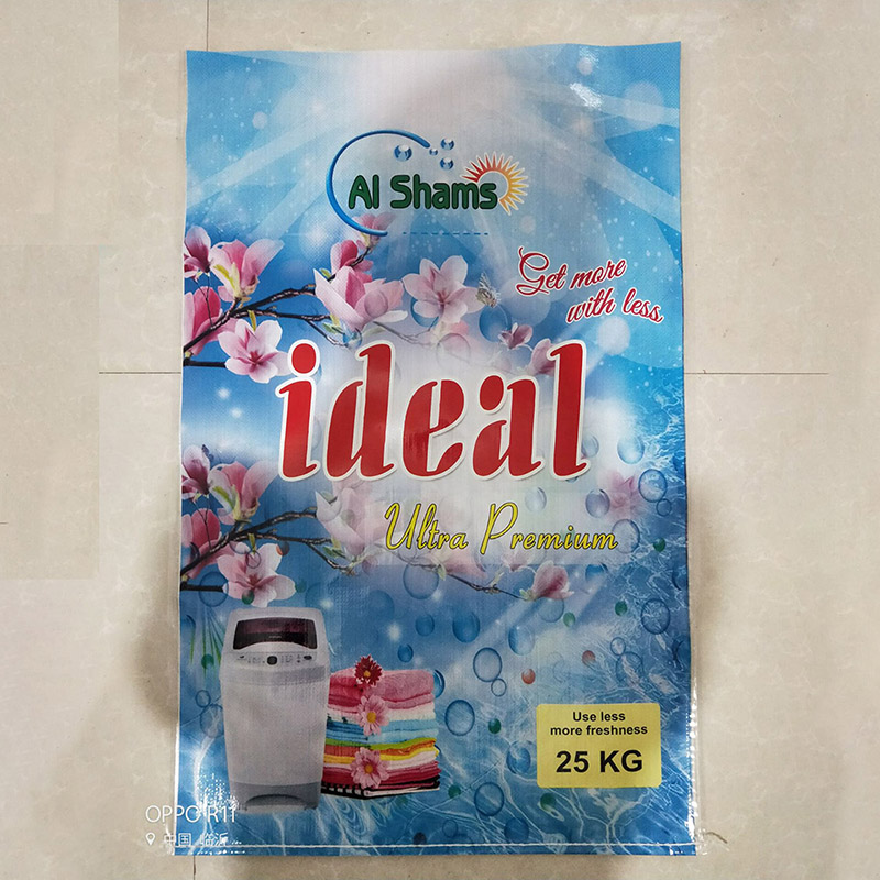 Venta al por mayor de la marca Ideal, bolsas a granel azules de 25 kg, detergente en polvo para lavar a mano, utilizado en agua dura y blanda con buena calidad, el mejor precio para el mercado de Sharjah