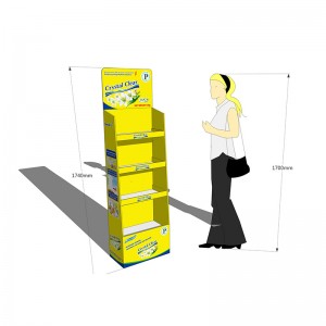 Crystal Clear washing powder display rack with good quality for 15-300g bag to  africa supermarket