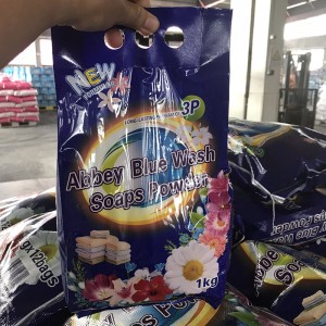 Abbey Blue Wash Eco Friendly Detergent Laundry Powder Hot Sale Factory Price Washing Detergent Soap Powder sa Guyana market