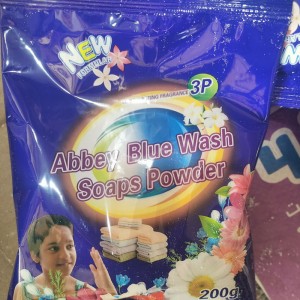 Abbey Blue Wash Detergente en polvo ecológico Venta caliente Precio de fábrica Detergente en polvo para lavar al mercado de Guyana