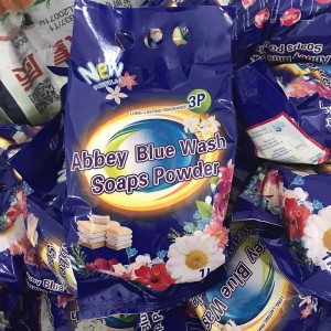 Abbey Blue Wash Eco Friendly Detergent Laundry Powder Hot Sale Factory Price Washing Detergent Soap Powder to Guyana market