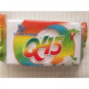 Q45 good Price 80g-225g Strong Stain Yellow Laundry Bar Soap Laundry Bars Soap for Washing Clothes with good quality