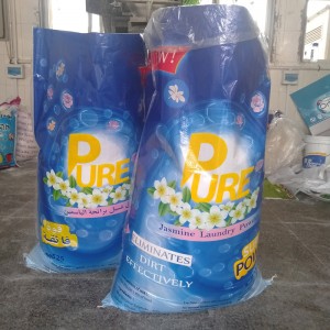 OEM brand PURE detergent factory wholesale 25kg Bulk laundry washing detergent powder remove stains very well used in cold and hot water to Oman market