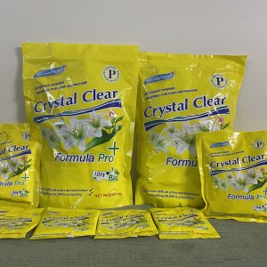 Magandang kalidad ng brand name na Crystal Clear Factory OEM Washing Powder Detergent Washing Powder Laundry Detergent na may pinakamagandang presyo sa Sierra Leone