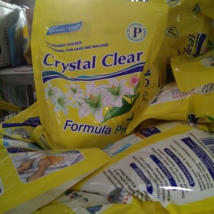 Magandang kalidad ng brand name na Crystal Clear Factory OEM Washing Powder Detergent Washing Powder Laundry Detergent na may pinakamagandang presyo sa Sierra Leone