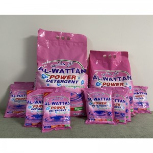 Al-wattan 350g-500g eng yaxshi sotiladigan yuqori samarali kir yuvish kukuni detarjen quyma kir yuvish kukuni Zanzibar bozoriga sifatli.